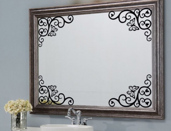 Выбор зеркала в ванную комнату: виды, формы, декор, цвет, варианты с рисунком, подсветкой