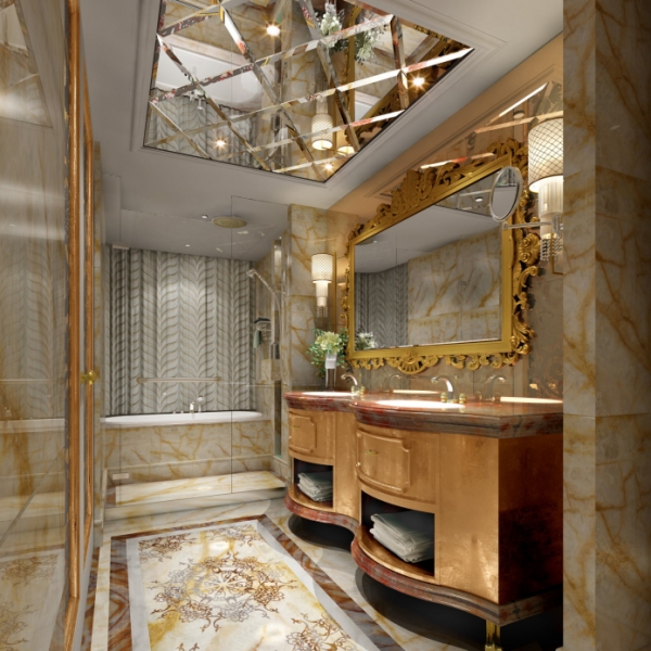 Потолок в ванной комнате: виды отделки по материалу, конструкции, цвет, дизайн, освещение