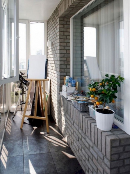 Фото и идеи оформления балкона в стиле лофт