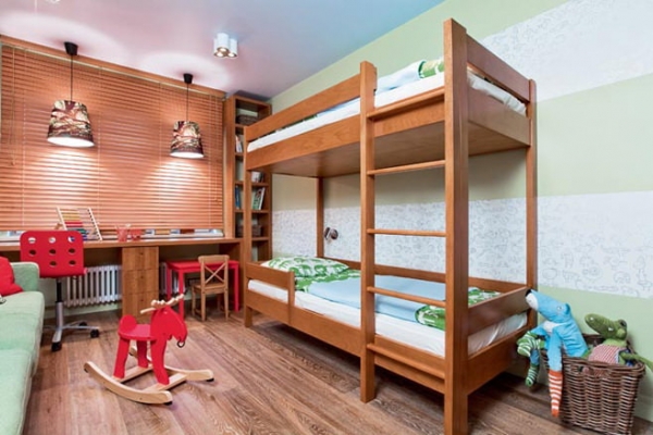 Оформление детской комнаты 15 кв. м. для двух мальчиков 