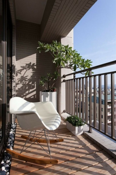 Дизайн открытого балкона