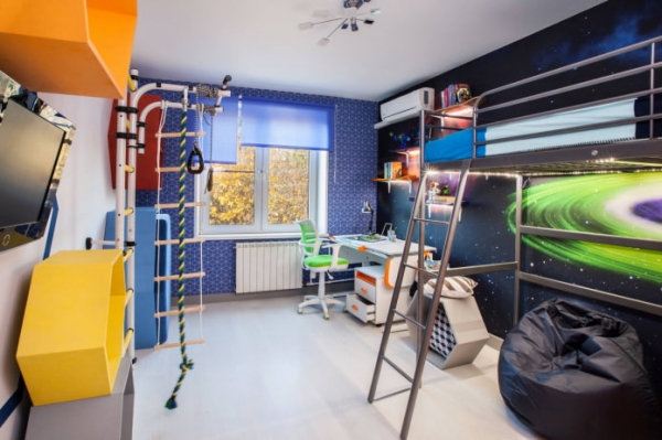 Особенности дизайна детской комнаты 12 кв м